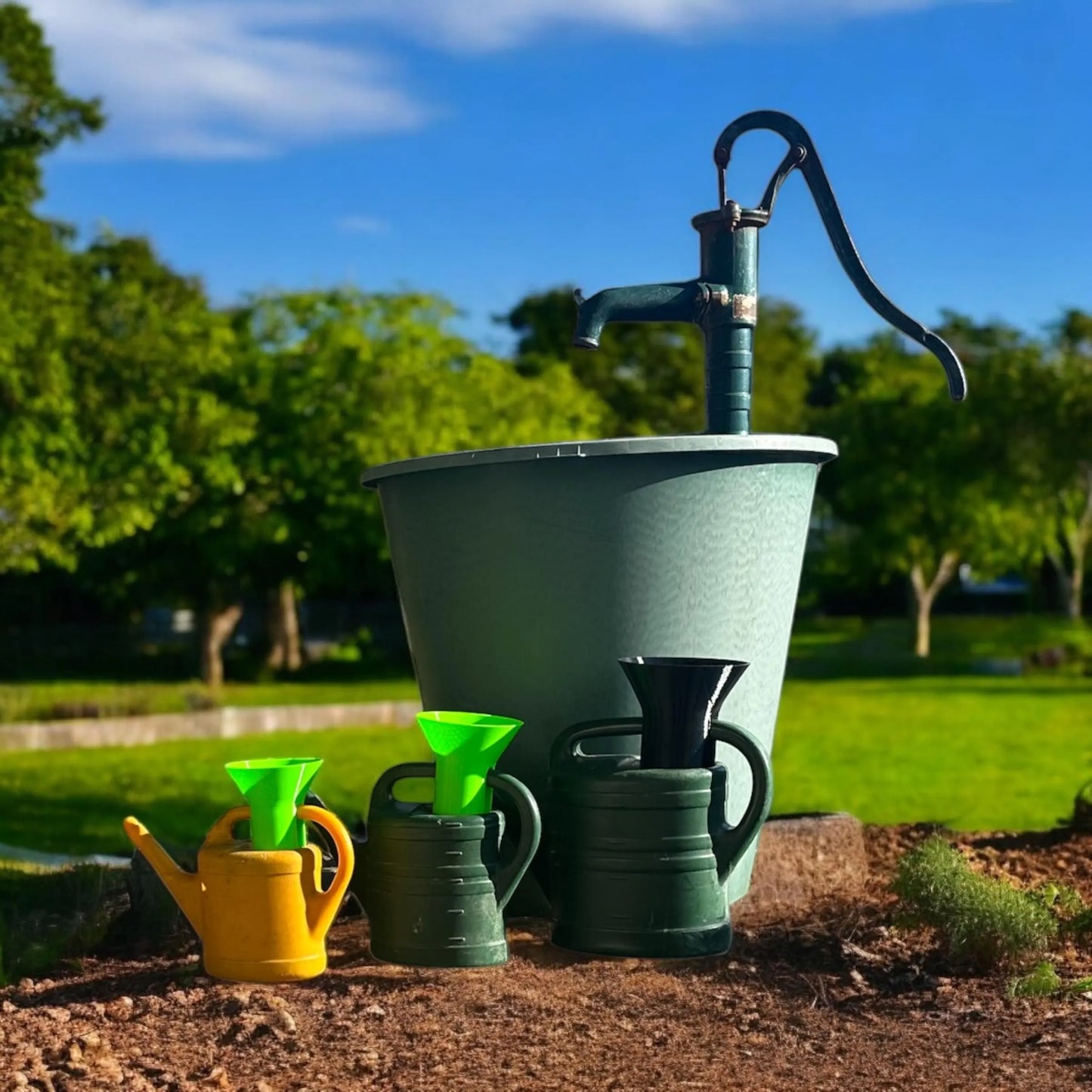 Gießkannentrichter für 10l/5l/3l Gießkanne Garten Zubehör für den Sommer / Praktische Einfüllhilfe für Gartenfreunde / Grün /Schwarz/Weiß