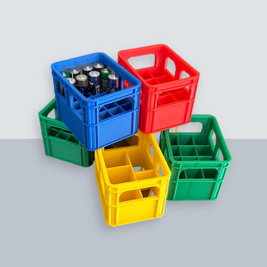 Batterie Bierkisten für  AA Batterien und AAA Batterien / Getränkekiste / Batterie Kasten / ordentlich organisieren / schöne bunte Geschenke