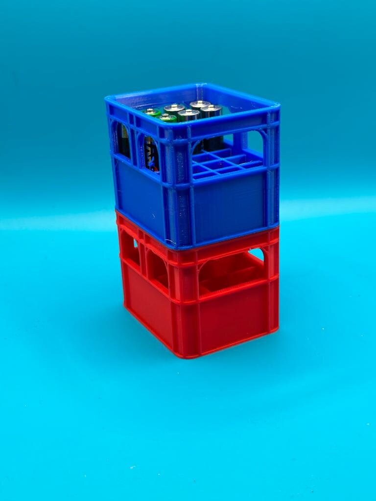 Batterie Bierkisten für  AA Batterien und AAA Batterien / Getränkekiste / Batterie Kasten / ordentlich organisieren / schöne bunte Geschenke